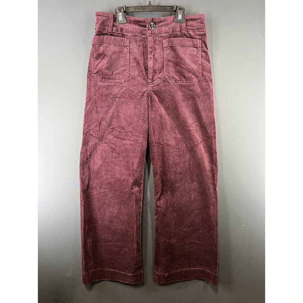 Anthropologie Maeve Colette Size 27 Petite Length Corduroy Pants Purple